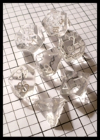 Dice : Dice - Dice Sets - Chessex Translucent Clear w White Nums - Ebay Jan 2010